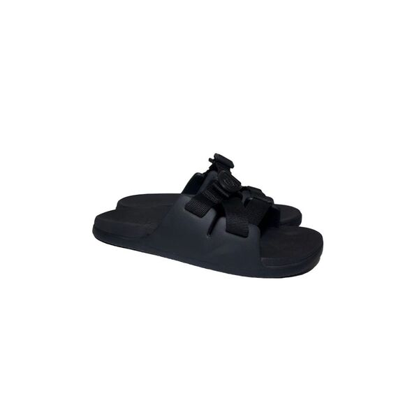 Chaco Chillos Kids Slide Sandals Black Kids Size 5 - Picture 4 of 11
